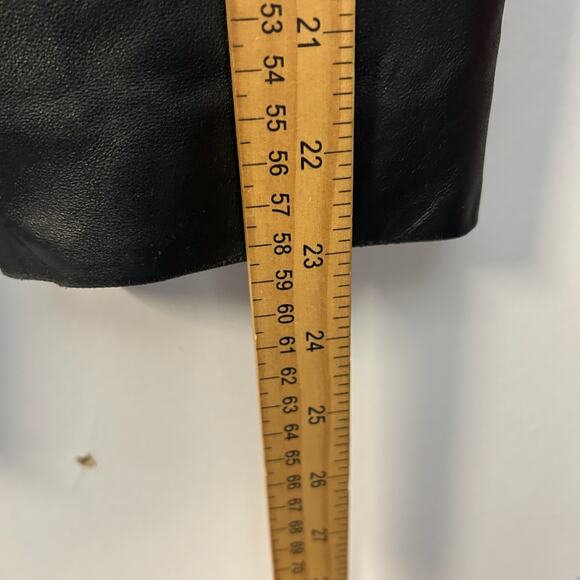 Vintage Wilson Leather Maxima Pink Lining Black Button Up Coat Jacket Women’s L - Picture 6 of 9